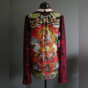 Just Cavalli Silk Blouse Size 40